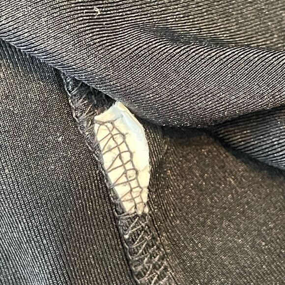 Y2K Briggs NY Embroidered Floral Print Blouse Black V-Neck 3/4 Sleeves M - Picture 6 of 6